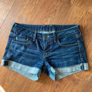 William Rast dark denim jean shorts size 28